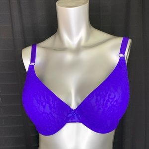 Smart & Sexy purple lace bra-40D
